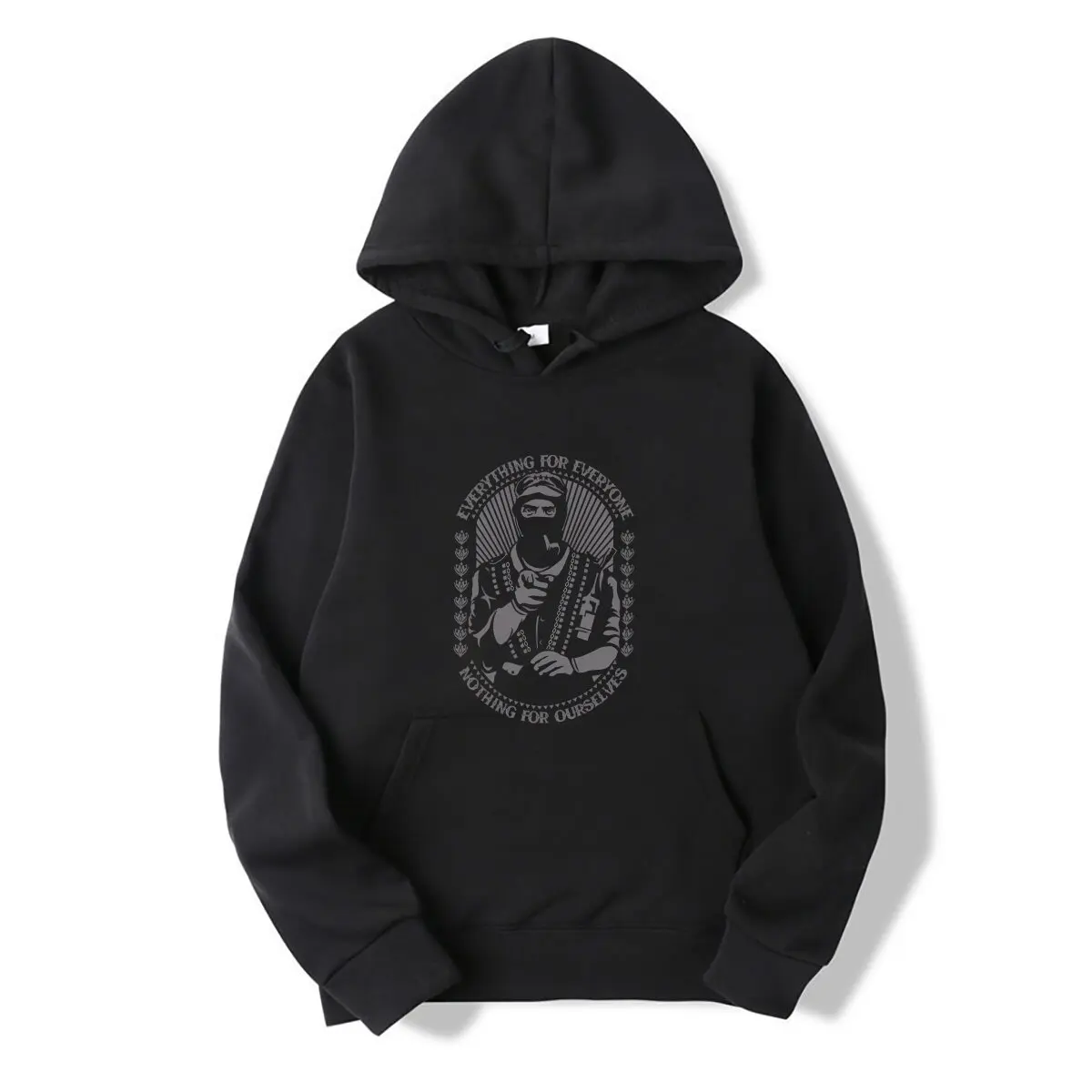 Zapatista Hooded sweatshirt EVERYTHING for EVERYONE quote Marcos Zapata EZLN Che Guevara Galeano Fidel Castro Mexico