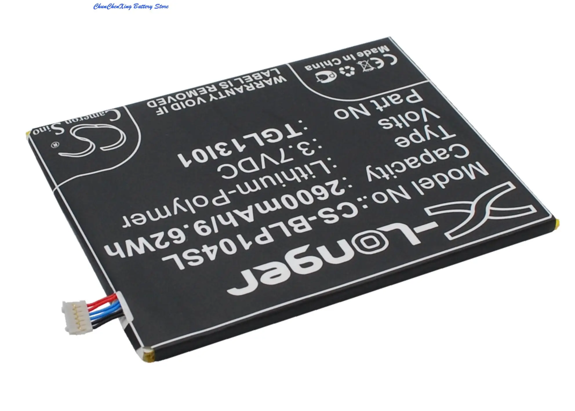 Аккумулятор Cameron Sino 2600 мАч TLG13I01 для Wiko Darkside BLU L110 Life View P104 MAXON MX X3 T-King MX-X3