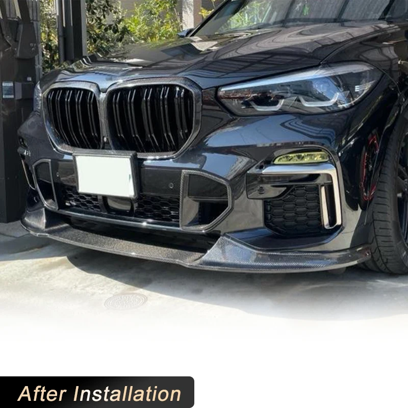Автомобильный передний бампер спойлер из углеродного волокна для BMW X5 G05 M Sport Utility