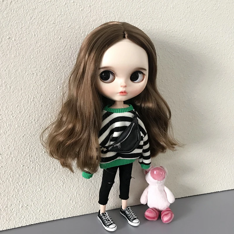 Новое поступление одежда Blythe модный свитер и брюки костюм для Blyth Barbies 30 см 1/6