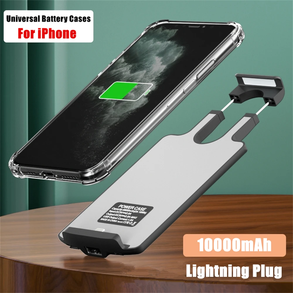 

Чехол внешнего аккумулятора для iPhone 14 13 Pro 12 11 Pro Max XS Max XR X