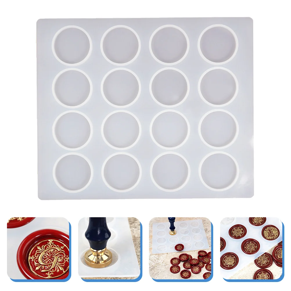

Wax Sealing Craft Diy Stamp Seal Mat Silicone Tool Making Moldpad Removable Blank Cavity Resin Mould Casting Hand Clear