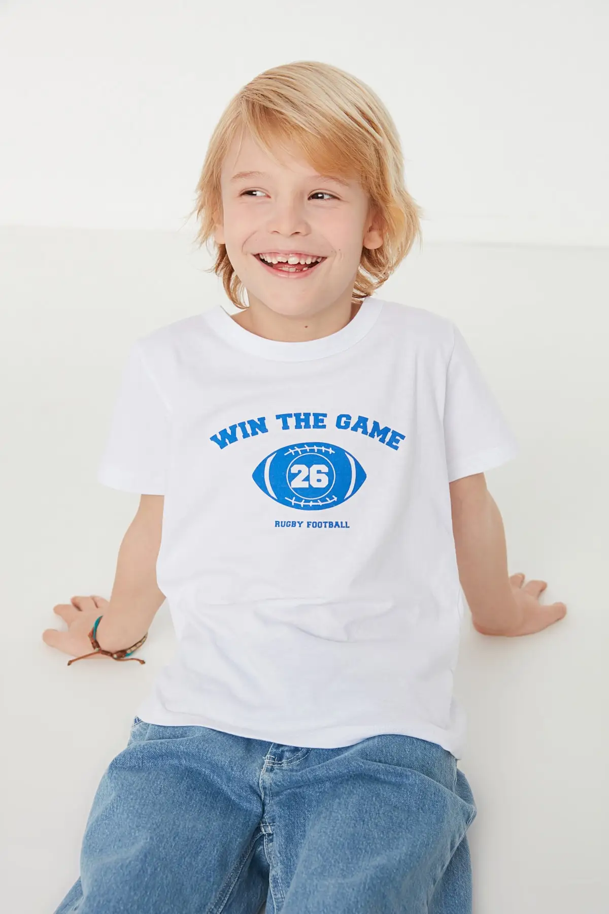 

Printed Male Child Knitted T-Shirt TKDSS22TS1153