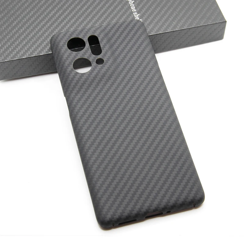 

Case for OPPO Find X5 Ultrathin Fine Hole Carbon Fiber Aramid Anti-explosion Mobile Phone Protective Cases Covers Protection