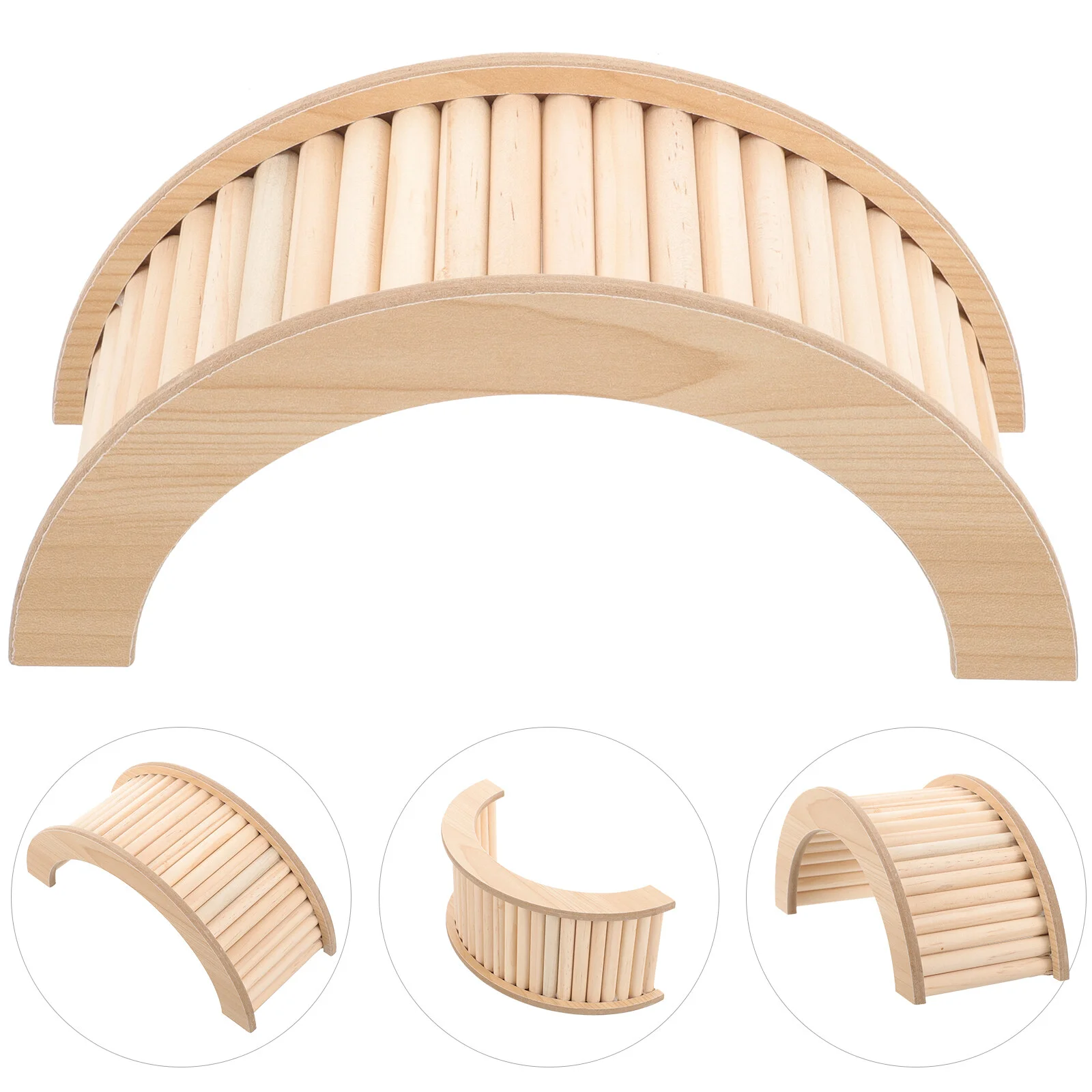 

Rabbit Toy The Fence Guinea Ladder Arch Bridge Wooden Hamster Rat Ladders Chinchilla Cage Landscaping