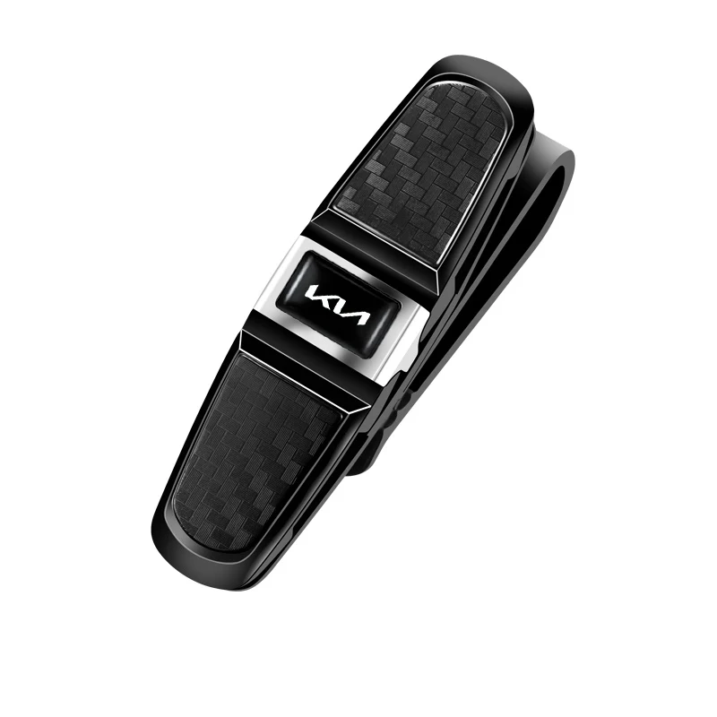 

Для Kia Rio Soul Forte Sportage Picanto Niro KN автомобильный чехол для очков автомобильный солнцезащитный козырек держатель для очков солнцезащитные очки зажим для карты билета