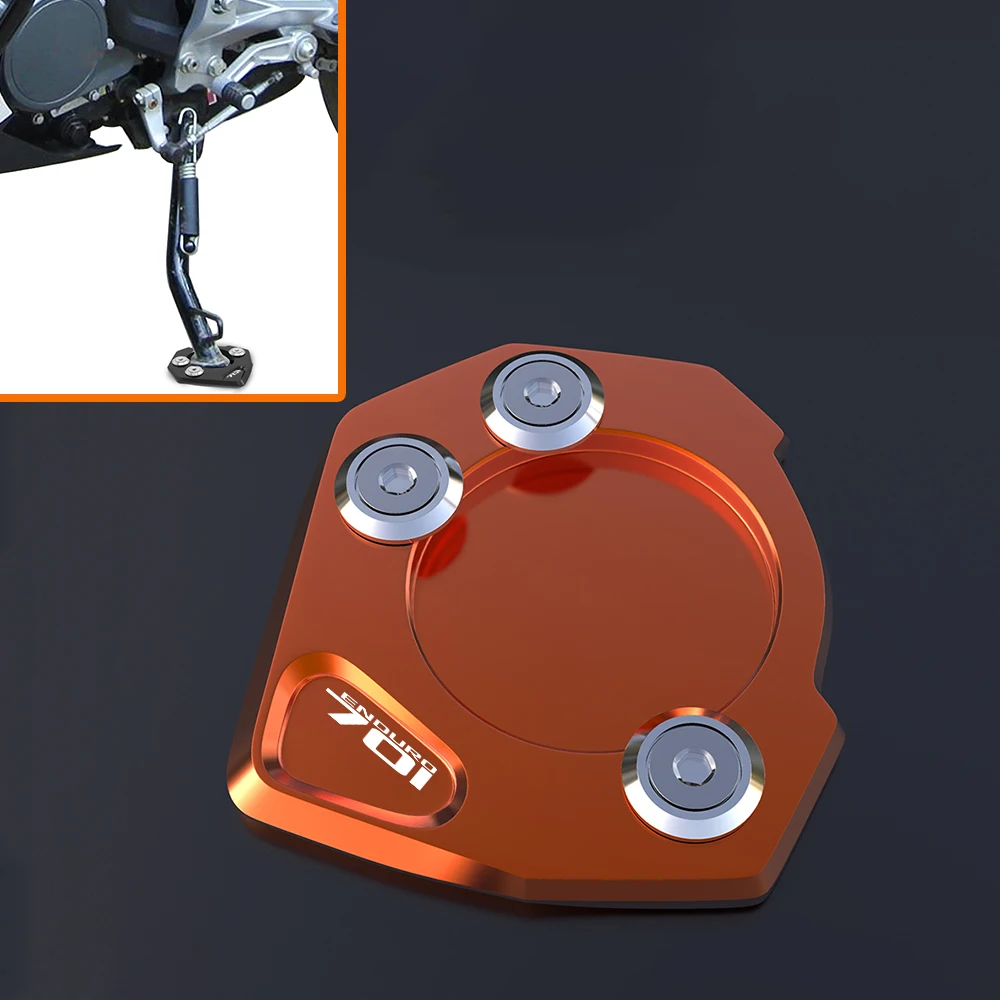 

For Husqvarna 701Enduro Motorcycle Accessories Side Enlarge Sled Sidestand Kickstand Foot Pad 701 Enduro 2016 2018 2017 2019