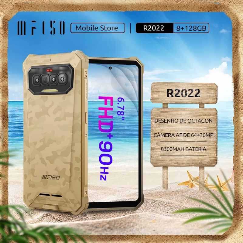 IIIF150 R2022 Global Version Rugged Phone 64MP +20MP Night Vision 6.78FHD+ 90hz Display 8300mAh Waterproof Smartphone 8GB+128GB