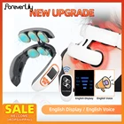 Интеллектуальный TENS импульсный массажер для шеи горячий сжатие шеи спины шейного отдела позвоночника облегчение боли разминающий массажный аппарат контроль мощности