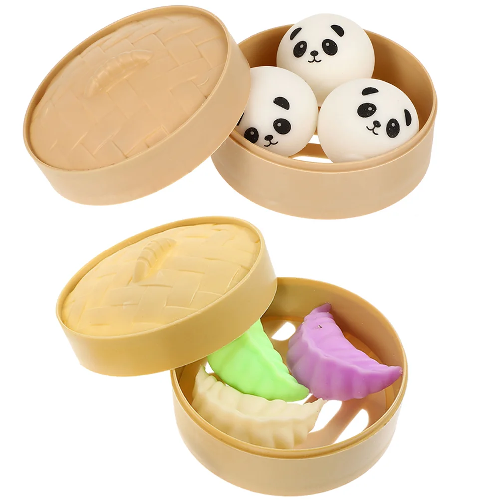 

2 Sets Fidget Toy Kids Sensory Stress Balls Stress Balls Adults Little Dumpling Toy Adults Toys Stretchy Toy Mold Vent Bun
