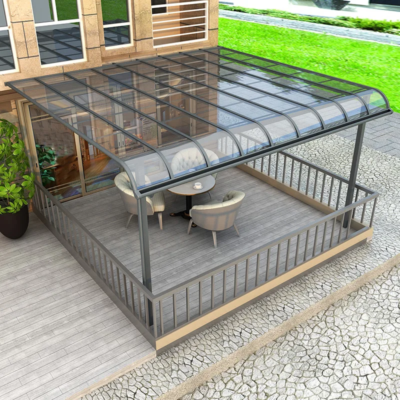 Навес на крышу небольшой навес для двора вилла автомобиля террасы сад дождь из