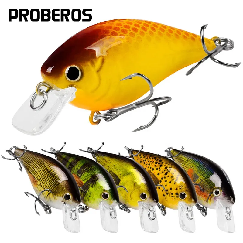 Diving Fishing Lures Crank Wobblers Minnow Artificial Bass Bait 7cm 13g Square Bill Crankbait Hard Lures with Gift Box