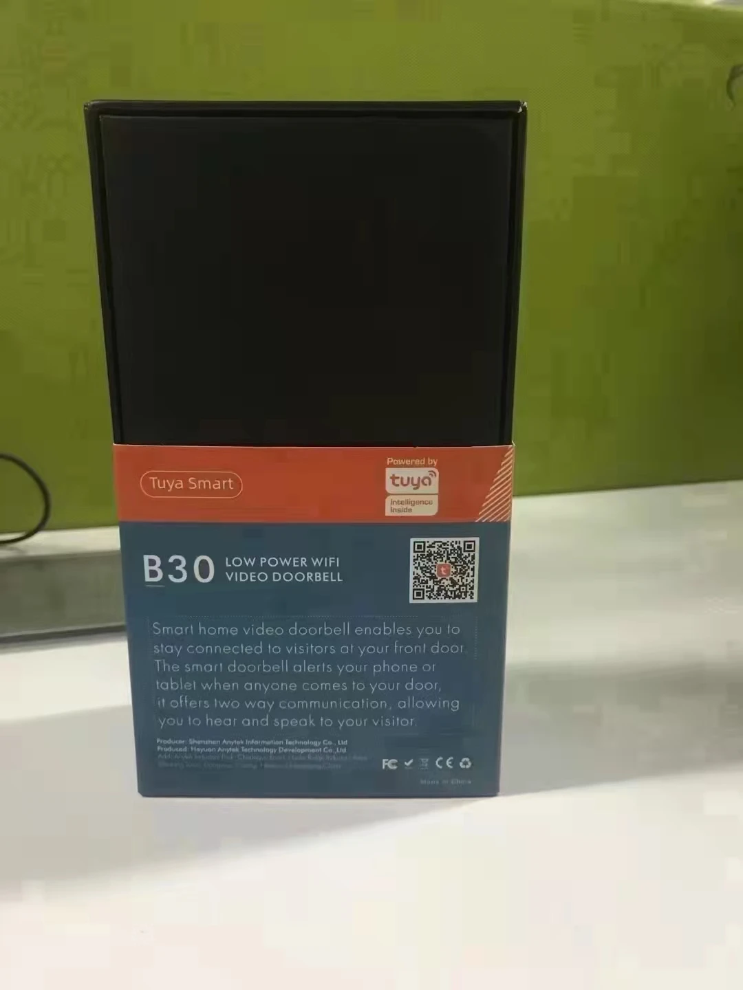 Дверной звонок Anyteck Tuya Power 720P IP Wi-Fi |