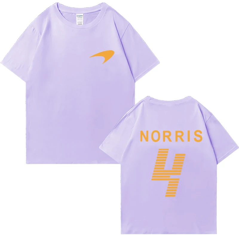 Новинка в Lando Norris Racing Driver двусторонние футболки с рисунком для мужчин и женщин