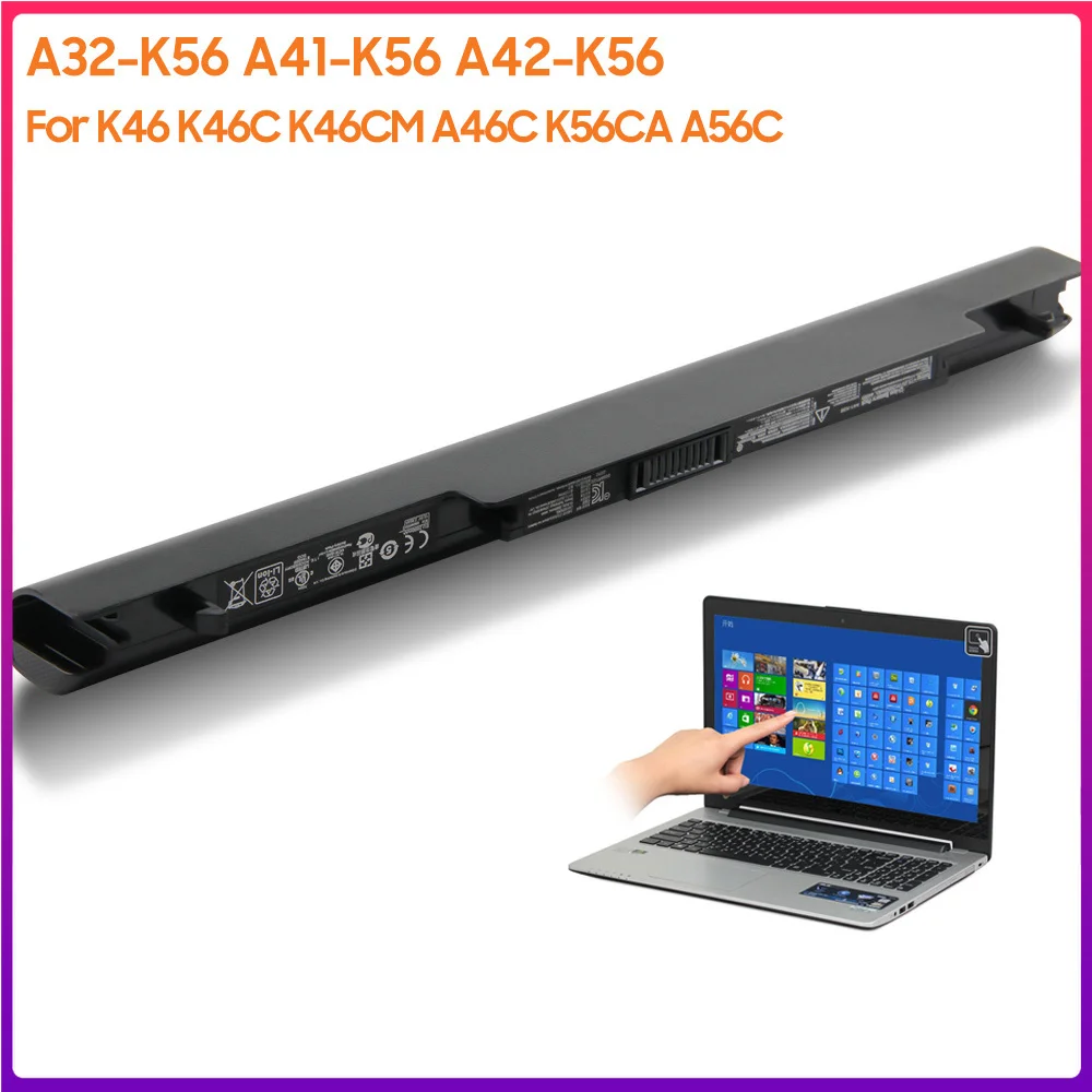 

Original Laptop Battery A41-K56 A32-K56 A42-K56 A32 A31 For ASUS K56C A46C S550C S46C K46CM S56C E46C K46 K46C