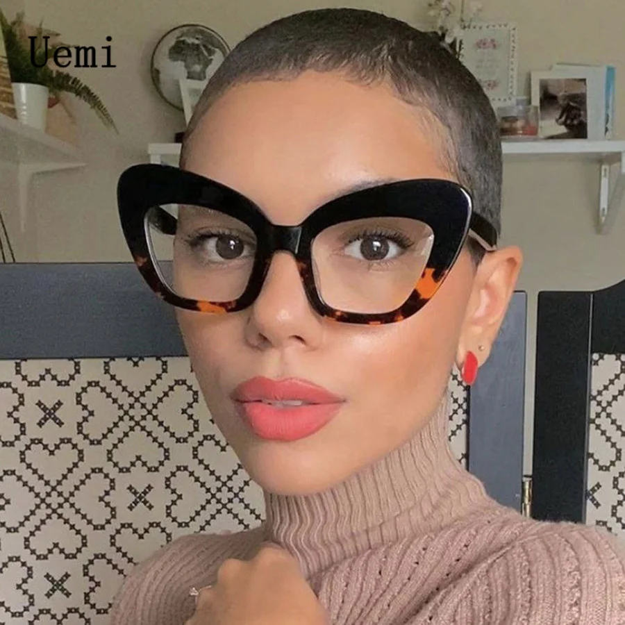 Новинка 2022 модная винтажная оправа для глаз с защитой от синего света кошачий