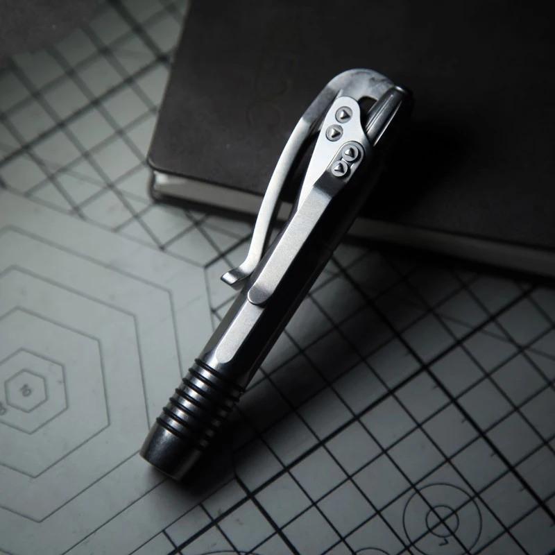 Фото EDC тактическая ручка для самозащиты, выживания, из титанового сплава, с надписью, многофункциональные инструменты EDC №3