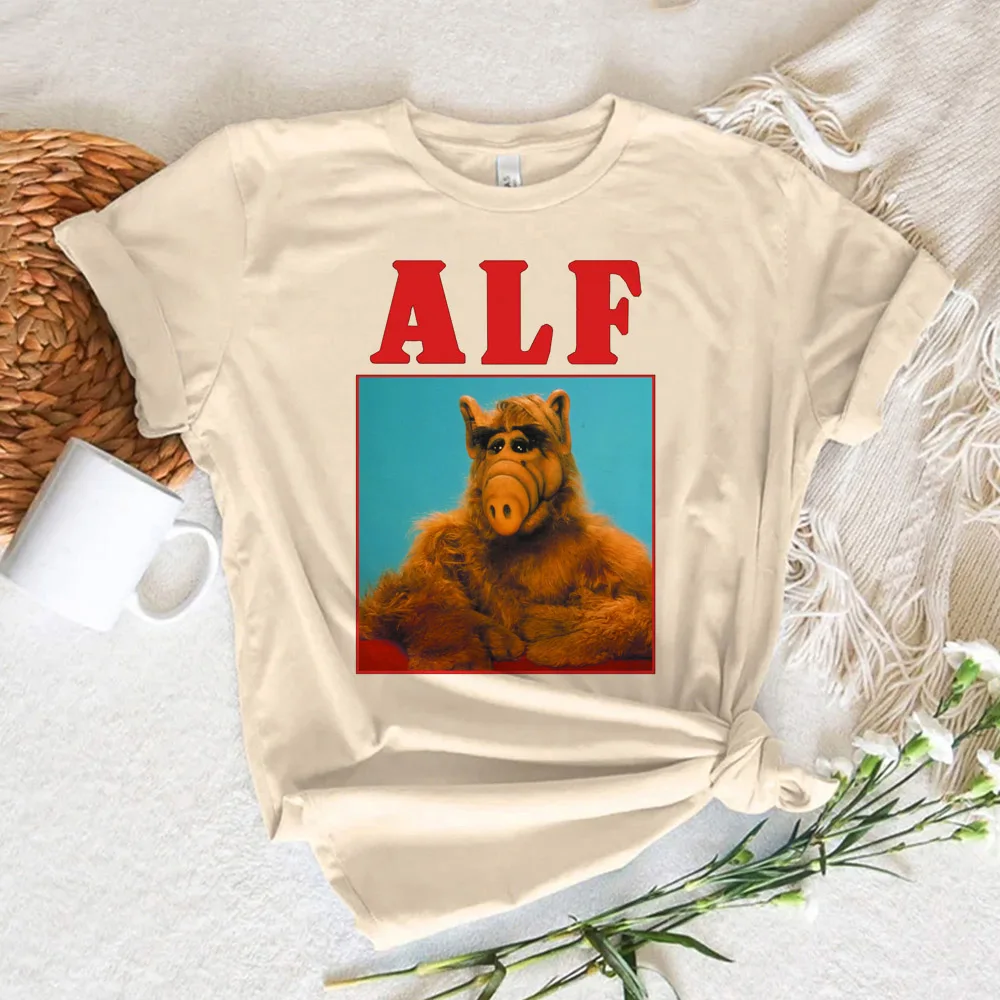 Женская комиксная футболка Alf одежда с графическим принтом для девушек в стиле