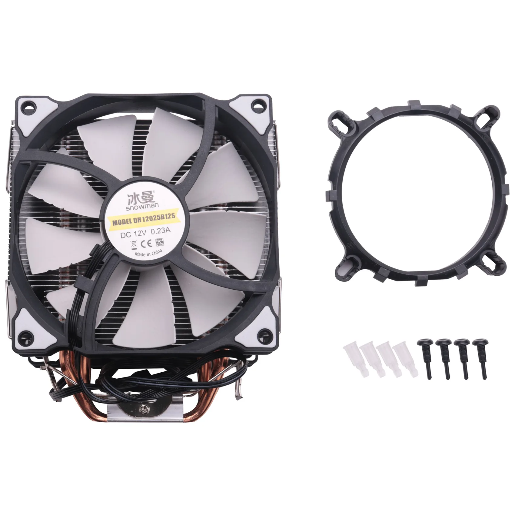 

SNOWMAN CPU Cooler Master 5 Direct Contact Heatpipes freeze Tower Cooling System CPU Cooling Double Fan with PWM 2 Fans