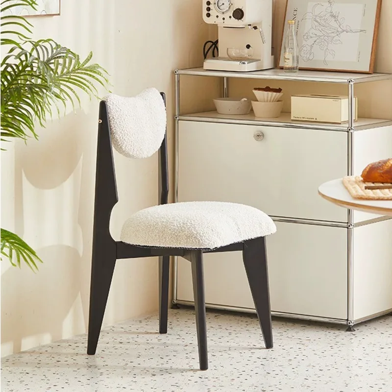 Back Retro Wind Living Room Chairs Home Study Cafe Designer Leisure Chair