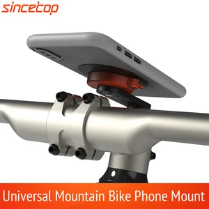 aluminum bicycle phone holder quick mount rotatable paste adapter mountain bike handlebar stand gps for harley davidson bracket free global shipping