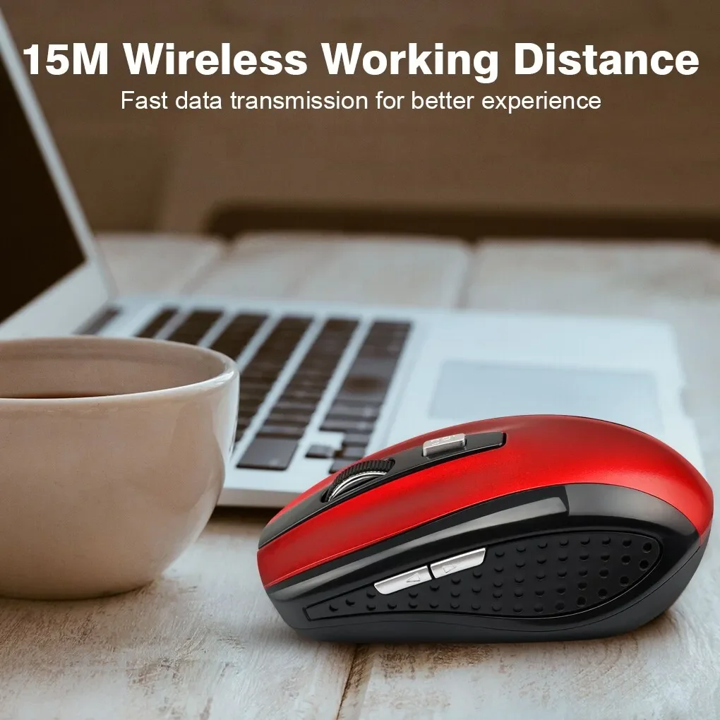 

2022 trend DPI Mouse 2.4GHz Wireless Mouse 6 Buttons Optical Gaming Mouse Gamer Wireless Mice with USB Receiver for PC Computer