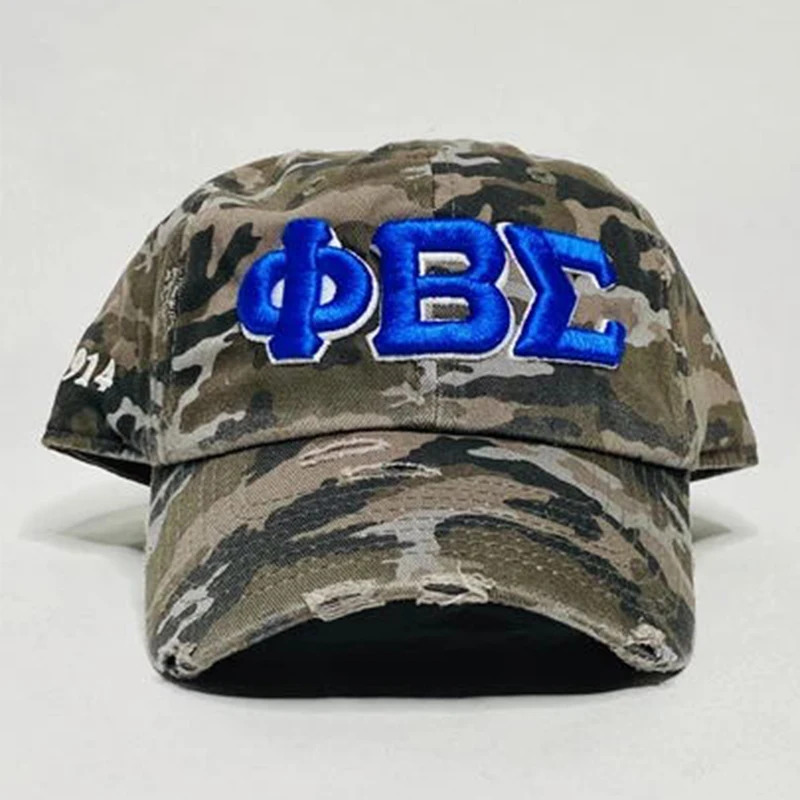 

Phi Beta Sigma Fashion camouflage embroidery baseball cap