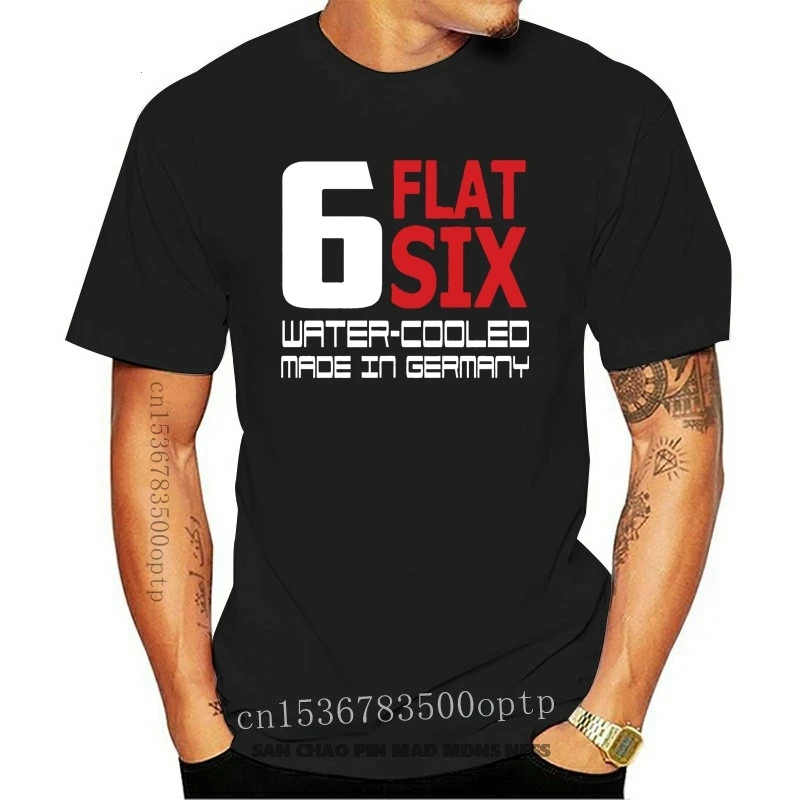 

2020 Fashion Short Sleeve Black T Shirt Flat Six 6 Watercooled 996 986 987 997 991 T Shirt Premium T Shirt T Shirt
