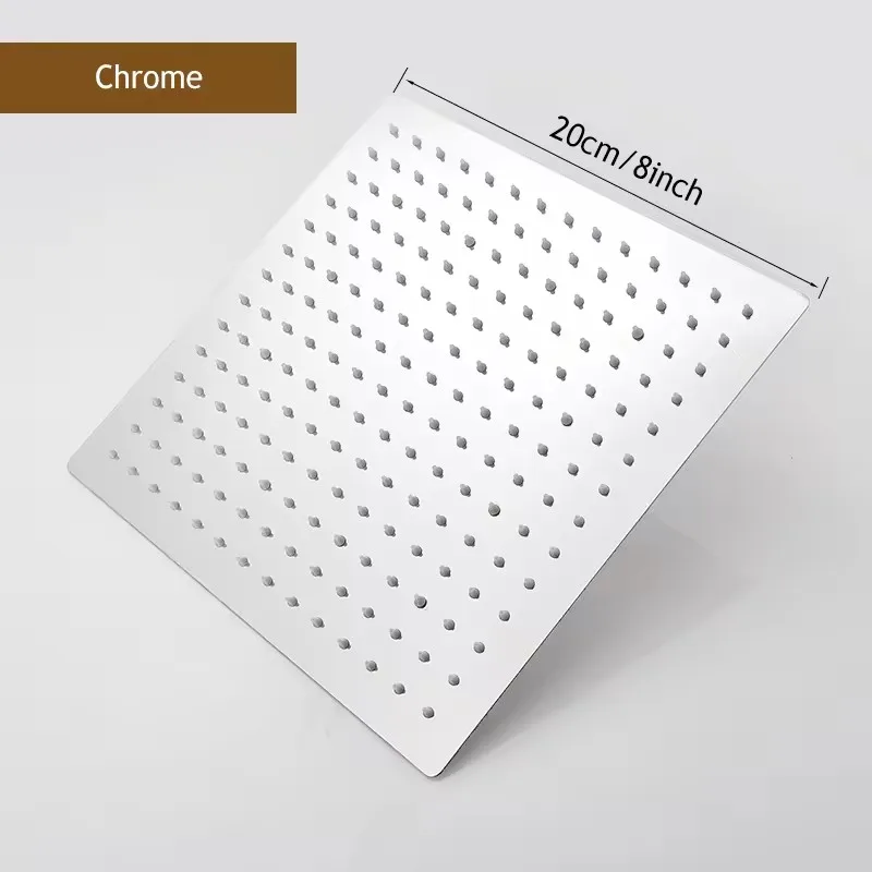 

10/8/6 дюймов из нержавеющей стали, ультратонкие насадки для душа с водопадом, насадка для душа с дождевой насадкой, квадратная насадка для душа