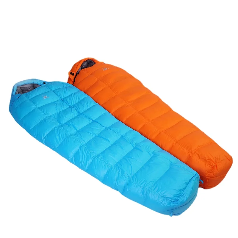 New High Quality Goose Down Warm Sleeping Bags Outdoor Camping Hiking Keeping Warm Adult Down Sleeping Bag