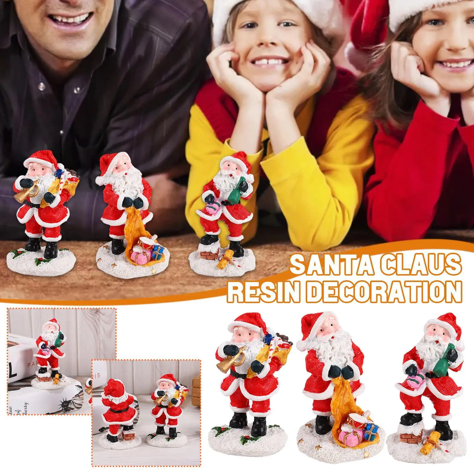 

Christmas Miniatures Figurines Xmas Tree Santa Claus House Landscape Fairy Bear Micro Garden Doll Decor Snowmen Moss Terrar V7Z8