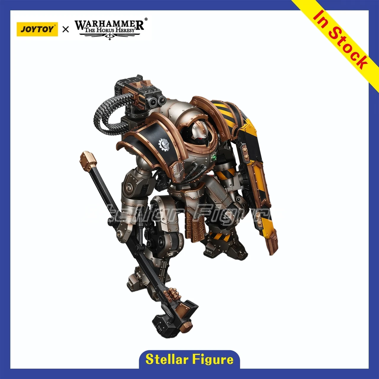 Фото 【SF】JOYTOY Warhammer The Horus Heresy 1/18 Фигурка Iron Warriors Iron Circle Domitar Ferrum Class Battle Automata с №3