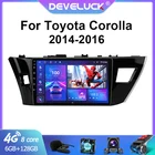 Автомагнитола 2DIN, Android 10, 6 ГБ + 128 Гб, мультимедийный видеоплеер для Toyota Corolla Ralink 2014-2016, головное устройство с GPS-навигацией и стереозвуком