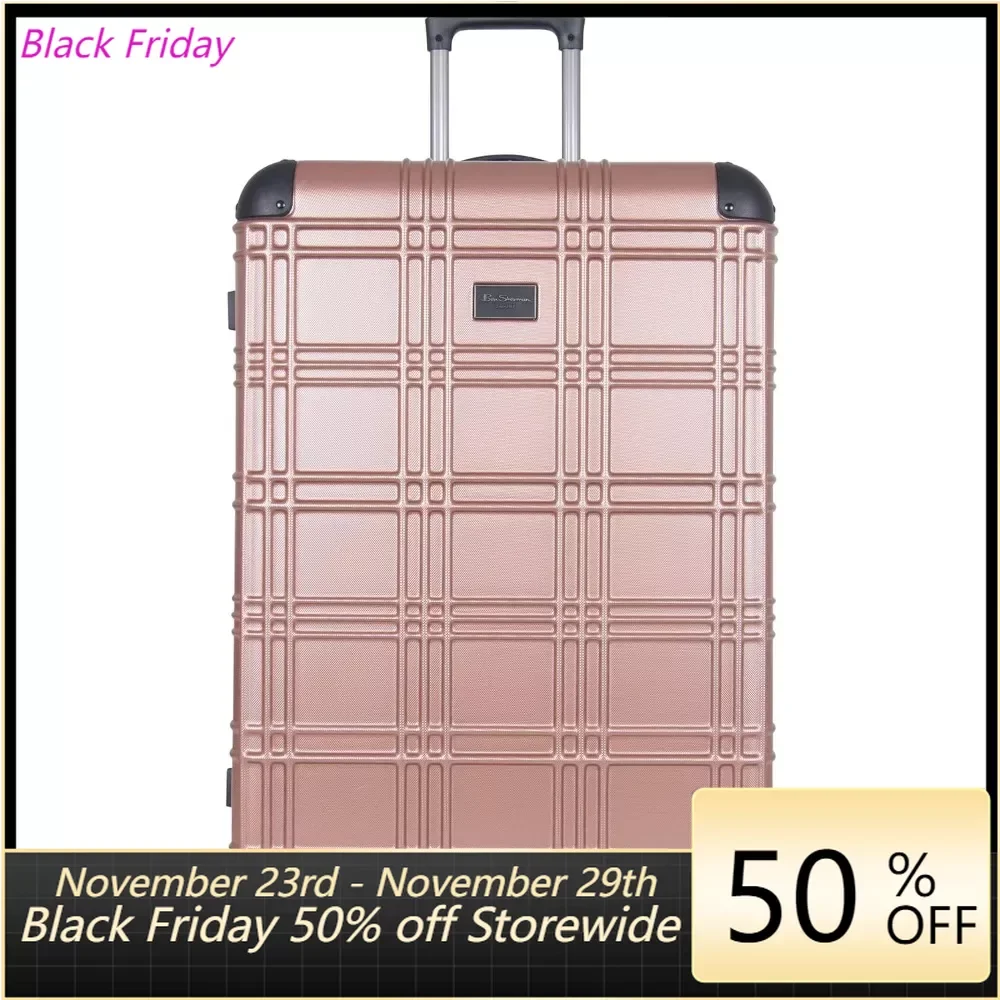

Lockable Suitcase 28" Embossed PAP 4-Wheel Luggage