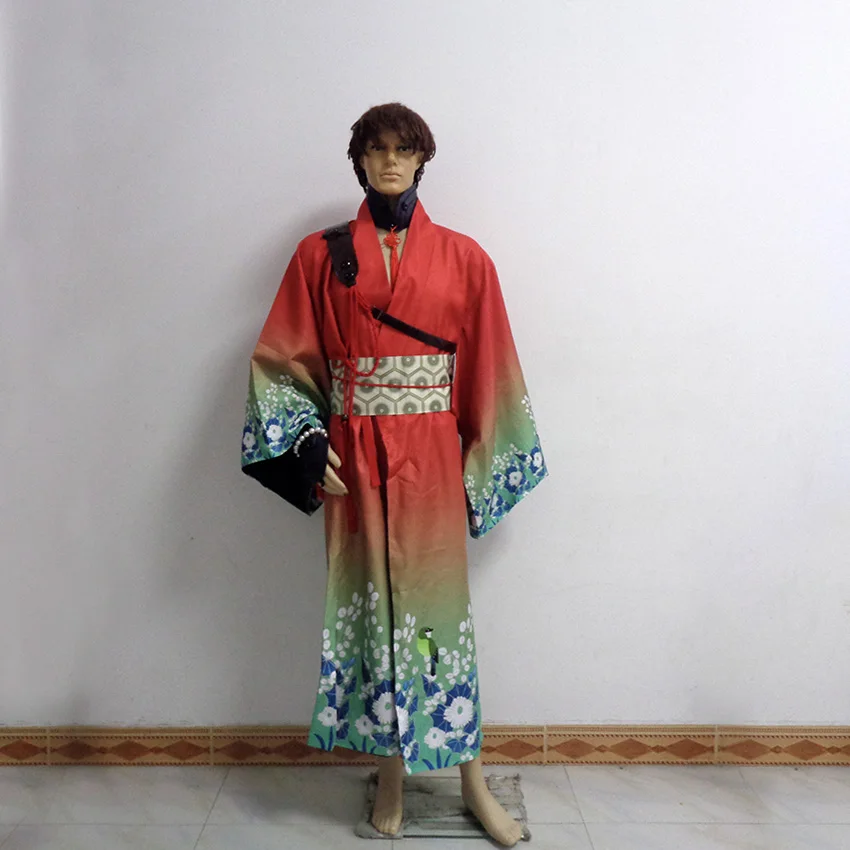 Красное кимоно DMMD Dramatical Murder Koujaku Рождественская униформа для Хэллоуина костюм