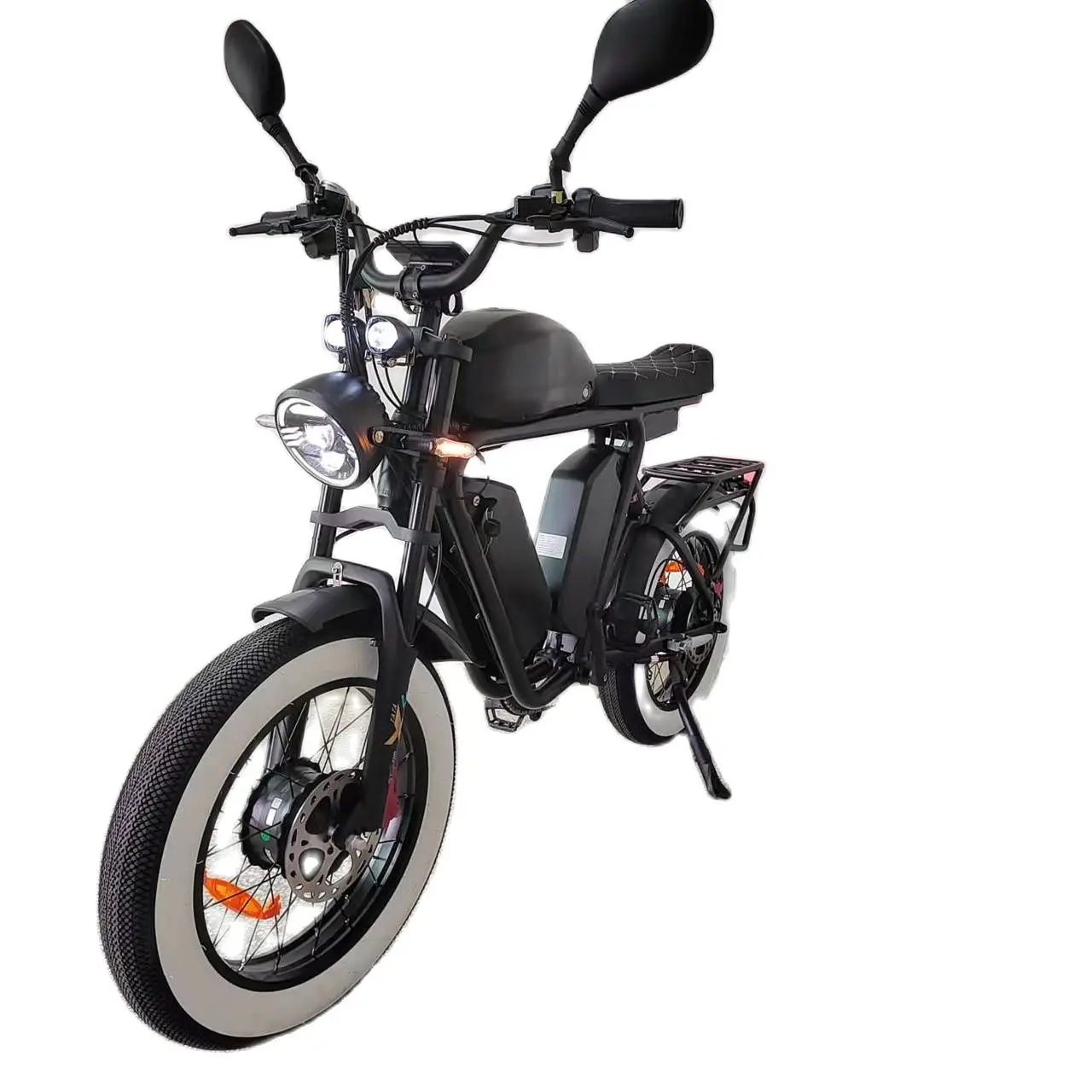 

Bafang Dual Motor 2000W 70Ah 52V Samsung Triple Battery Full Suspension Hydraulic Brake Off Road Electric Fat Bike
