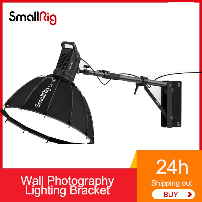 

SmallRig 4172 Wall Photography Lighting Bracket Azimuth adjustable height LED Flash Holder For SLR Light Stand Accessories