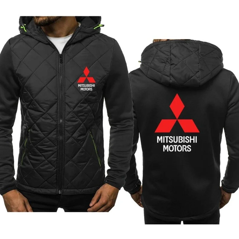 

Mitsubishi Motors Logo Hoodie New Spring Autumn Men's High Quality Zipper Long Sleeve Cotton Harajuku Casual Jacket