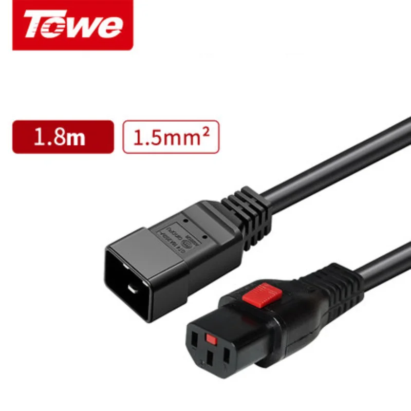 1 шт., кабель питания для IEC320 C20 к IEC320 C13 (1,5 кв. мм, 250 В/16 а) IEC 60320 C20 к C13