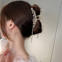 fashion large gracegeometric hair claw for women girls clamps hair crab metal ponytail hair clip claw accessories headwear tiara