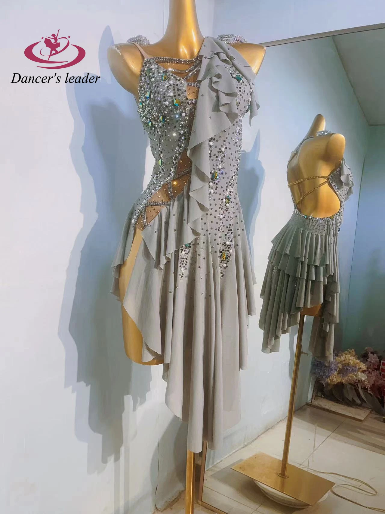 Женское платье для латиноамериканских танцев Эксклюзивное Платье с