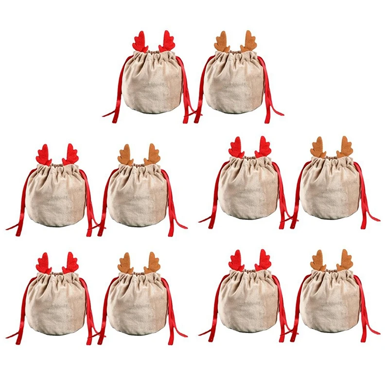 

10 шт. рождественские олени конфеты Подарочный пакет рождественские украшения для детей Новый Год Вечерние подарок