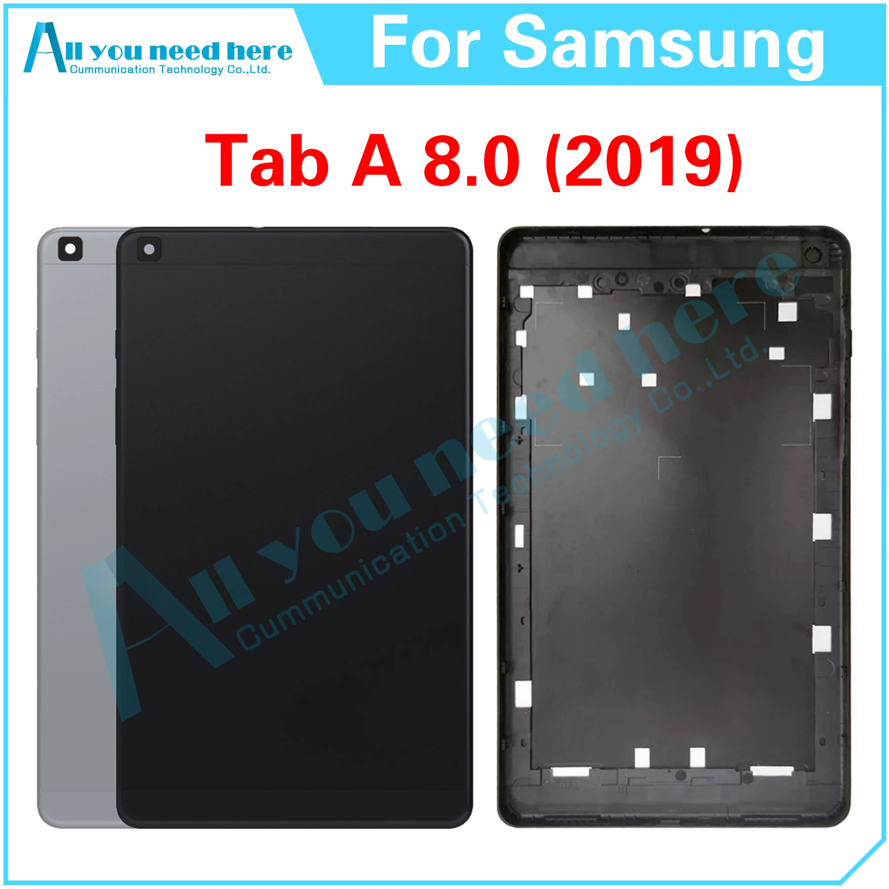 

Задняя крышка для Samsung Galaxy Tab A 8,0 (2019) Φ T290 T295, задняя крышка корпуса, задняя крышка аккумулятора, запасные части