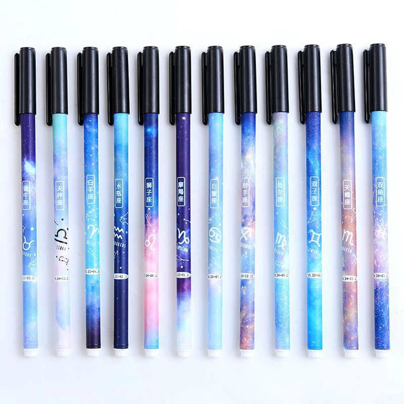

Stars Constellation Twelve Signs Gel Pen 0.5mm Student Black Test Pen Exam Pen Office Signature Stationery