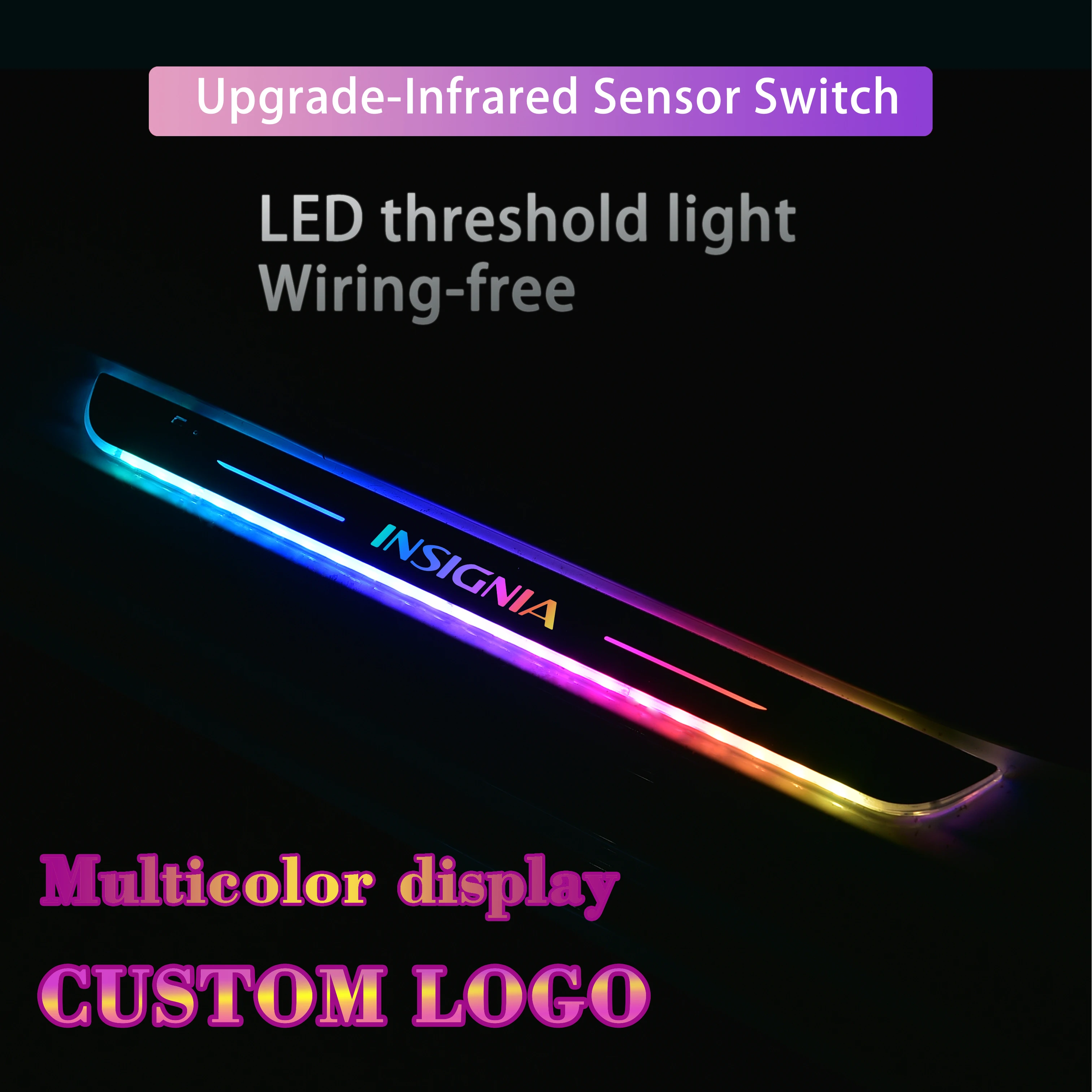 

Car Door Sill Decoration Welcome Pedal Atmosphere Styling Accessories For Opel Insignia Magnetism Car Threshold LED RGB Light