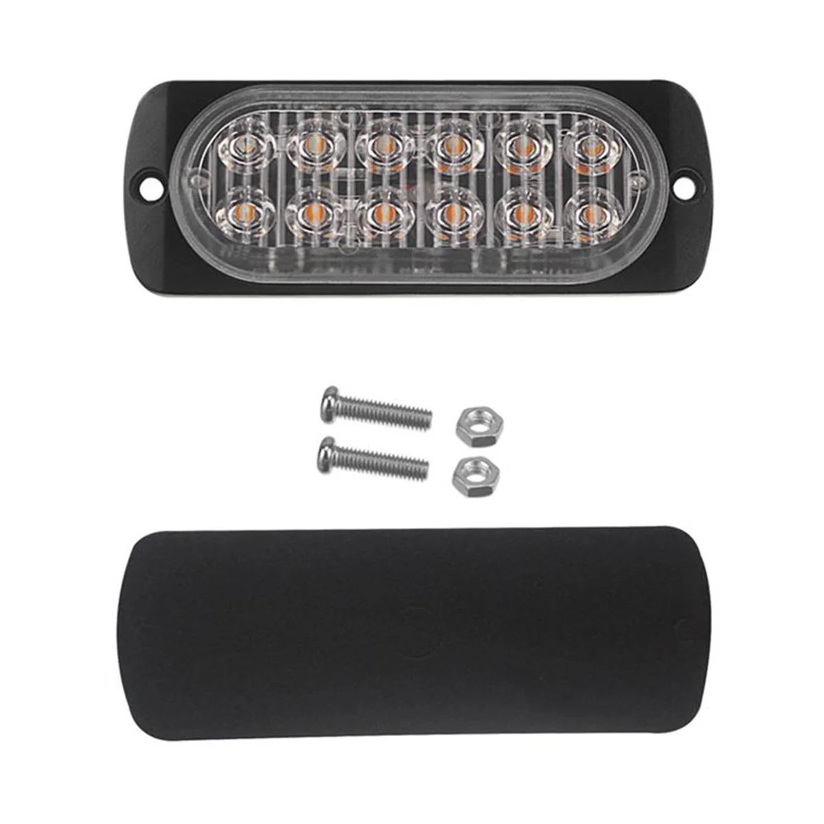

Circuit Board + LED Beads DC12-24V Pickup Flashing Light 12LED 112x41mm, F