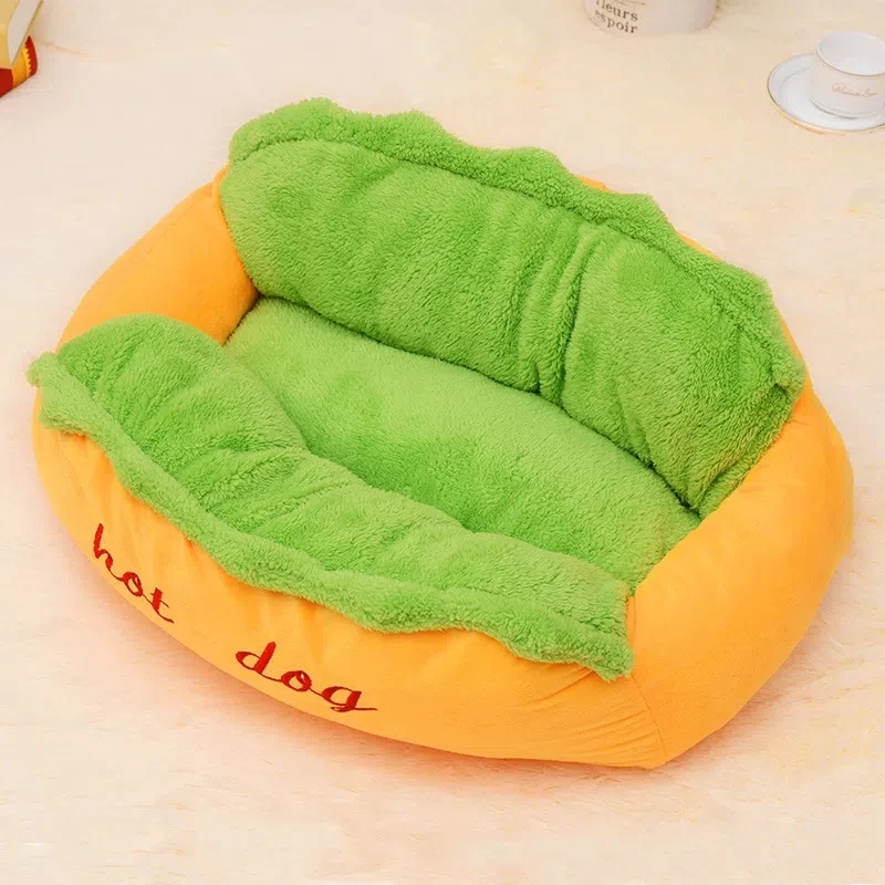 

Pet Lovely Dog House Large Hamburg Hot Dog Intestine House Pet Pad All Seasons Universal Removable and Washable Autumn and Winte