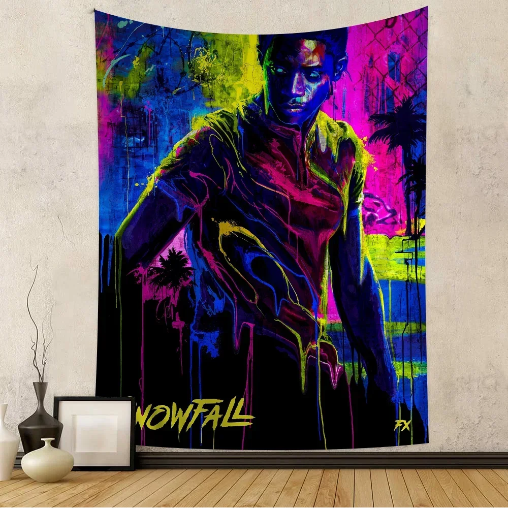 Настенный гобелен в виде снегопада для ТВ-сериала художественная научная