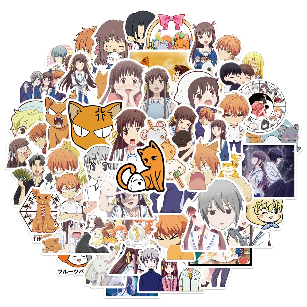 

10/30/50PCS New Anime Honda Tohru Series Graffiti Stickers DIY Decorable Guitar Suitcase Waterproof Stickers Wholesale
