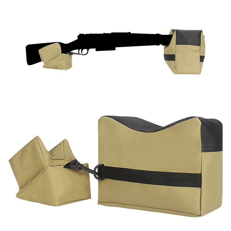 

Sniper Rifle Tactical Bench Gun Rest Support Stand Front & Rear Rifle Shooting Range Target Base Bag Hunting Accessories
